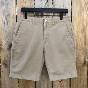 Bonobos | Khaki Flat Front Slim 9" Inseams